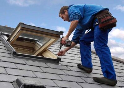 professional installation of roof flashing