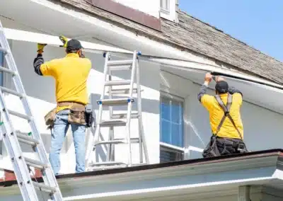 roof insulation and gutter installation